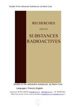 ťǹ缱ҿStudies of the radioactive Substances english